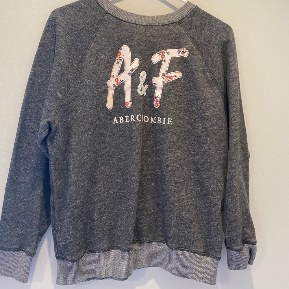 Girls Abercrombie kids gray sweatshirt